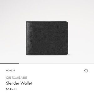 Louis Vuitton Taiga Leather Slender Wallet